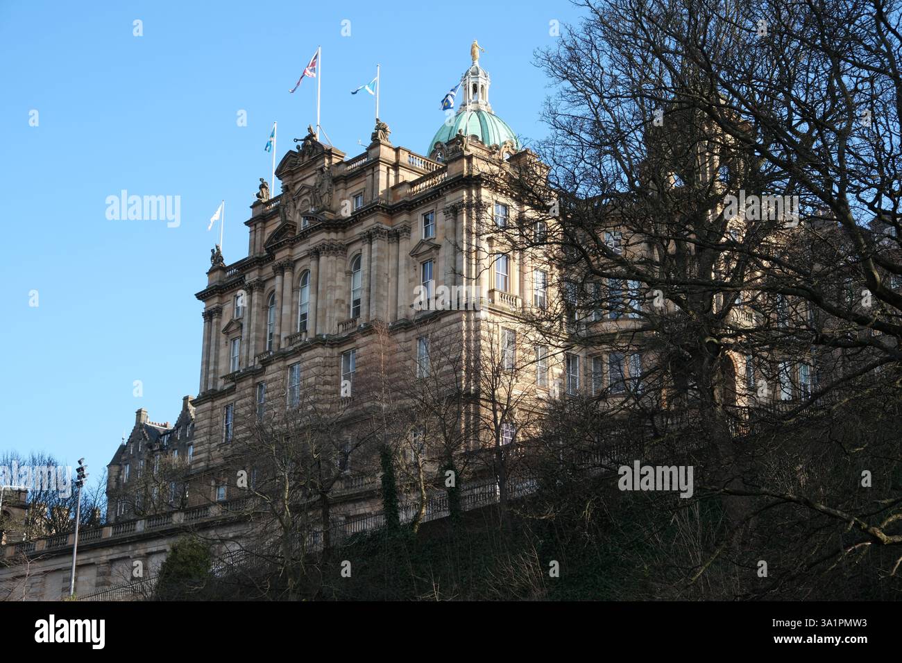 Bâtiment du siège social de la Banque d'Écosse sur le Mound Edinburgh, Écosse, Royaume-Uni Banque D'Images