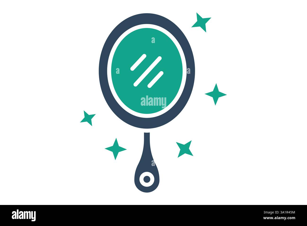 Icône miroir. style d'icône unie. icône liée au mobilier. illustration vectorielle d'éléments de mobilier Illustration de Vecteur