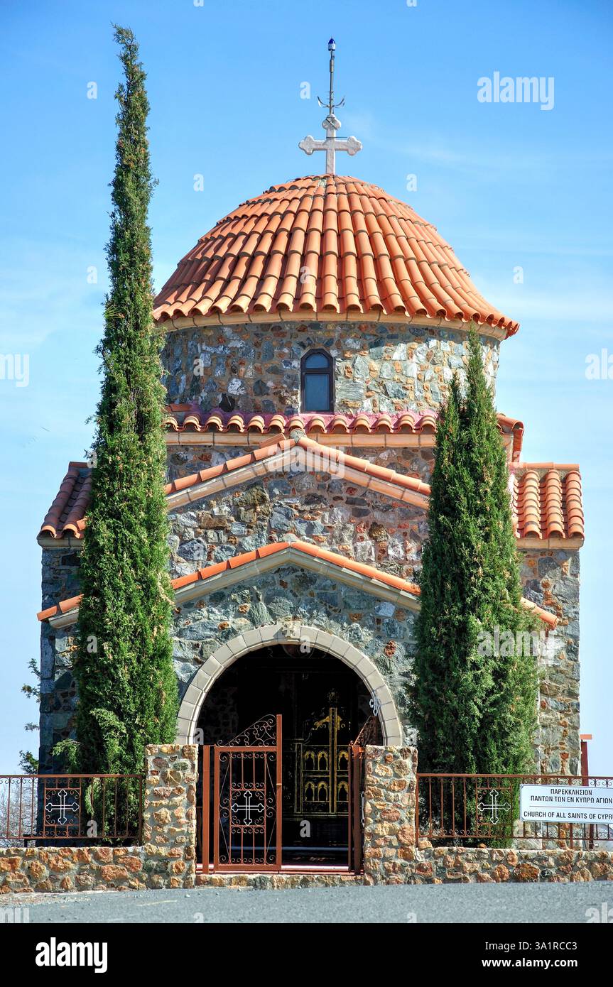 Petite chapelle, monastère de Stavrovouni, Pyrga, district de Larnaka, République de Chypre Banque D'Images