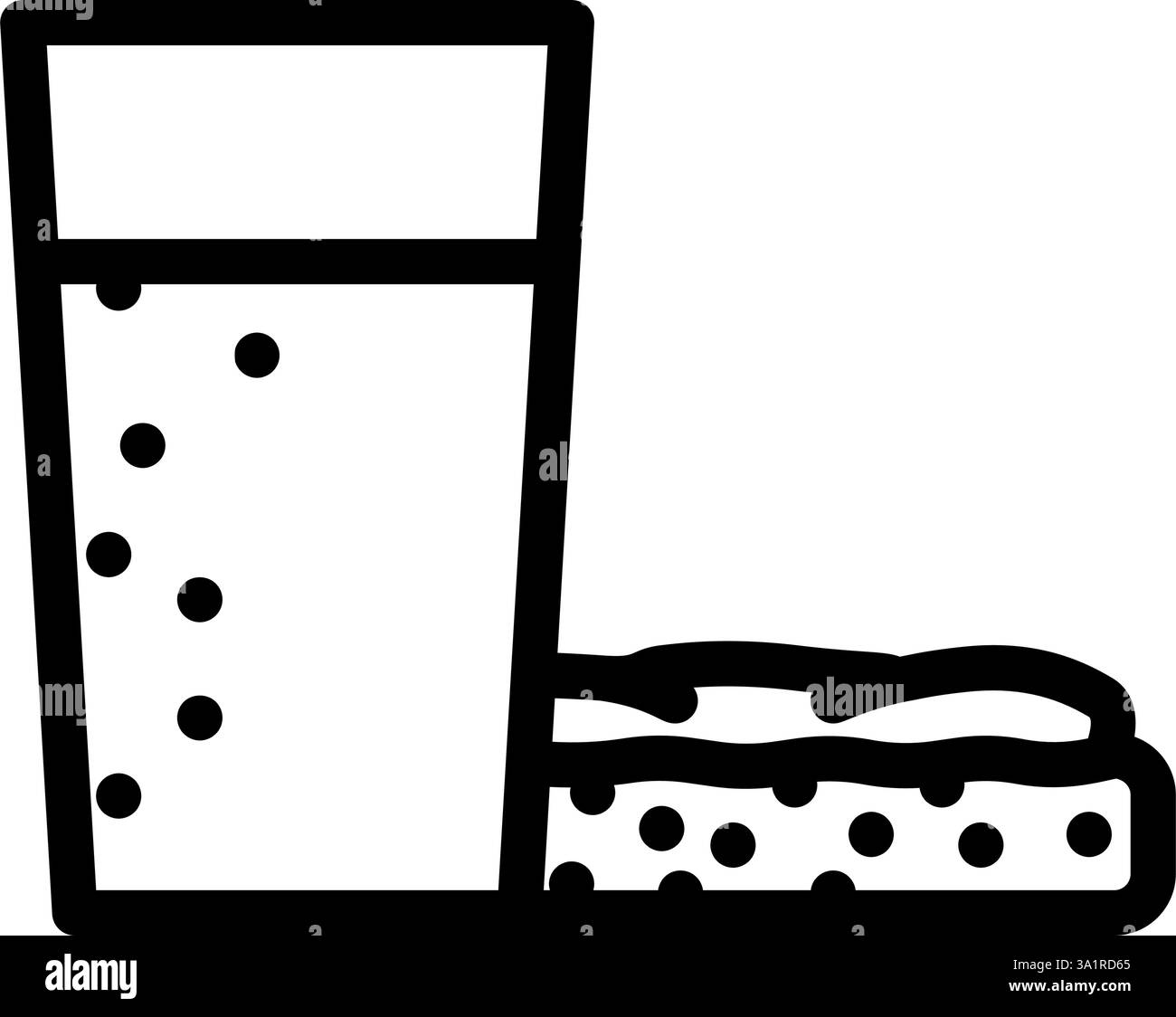 illustration vectorielle d'icône de ligne de boisson de repas de toast d'avocat Illustration de Vecteur illustration vectorielle d'icône de ligne de boisson de repas de toast d'avocat Illustration de Vecteur