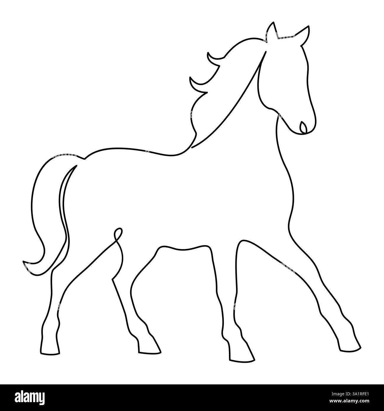 Style de minimalisme animal de cheval de conception continue d'une ligne et symbole d'illustration vectorielle de contour Illustration de Vecteur Style de minimalisme animal de cheval de conception continue d'une ligne et symbole d'illustration vectorielle de contour Illustration de Vecteur