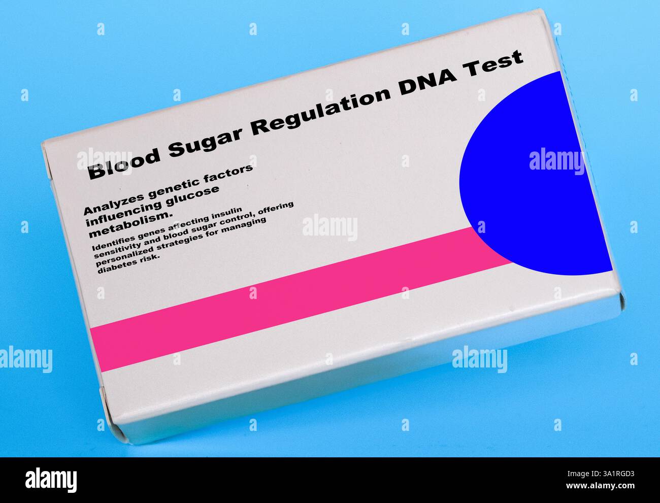 Le test ADN de régulation de la glycémie analyse les facteurs génétiques influençant le métabolisme du glucose. Identifie les gènes affectant la sensibilité à l'insuline et la suga sanguine Banque D'Images