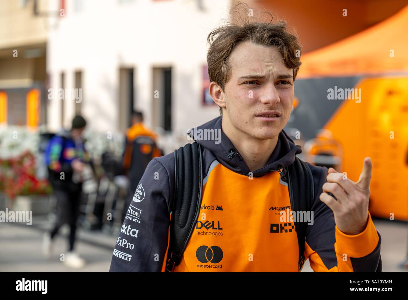 CIRCUIT INTERNATIONAL DE BAHREÏN, BAHREÏN - FÉVRIER 26 : Oscar Piastri, McLaren F1 MCL39 de l'Australie lors des essais de Bahreïn sur le circuit international de Bahreïn le mercredi 26 février 2025 à Sakhir, Bahreïn (photo de Michael Potts/BSR Agency) Banque D'Images