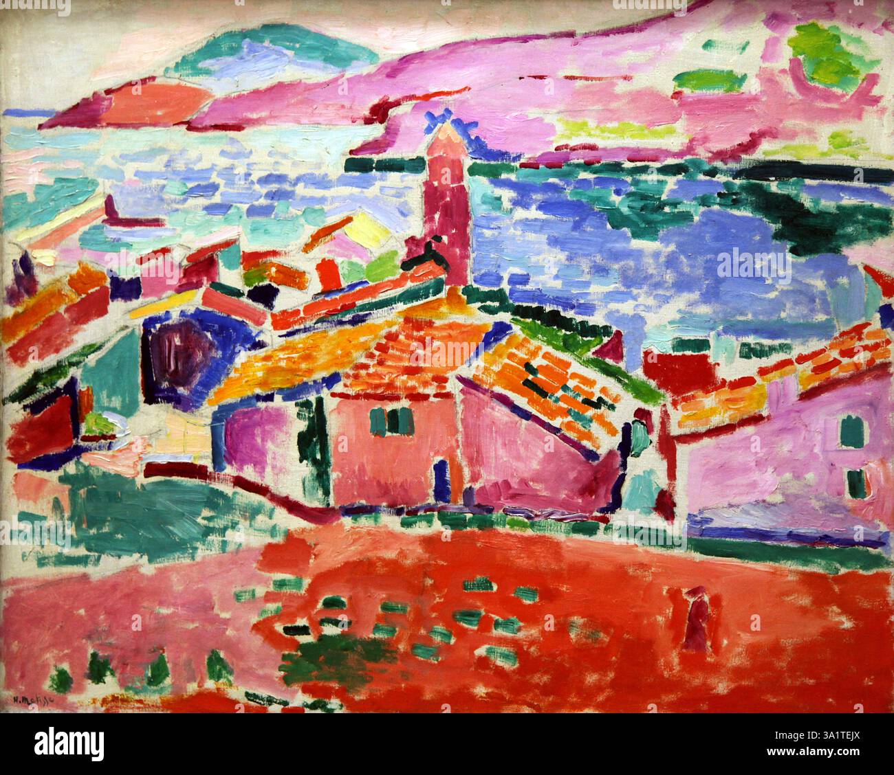 Vue de Collioure, c1905. Trouvé dans la collection de l'Ermitage, Saint-Pétersbourg. Banque D'Images