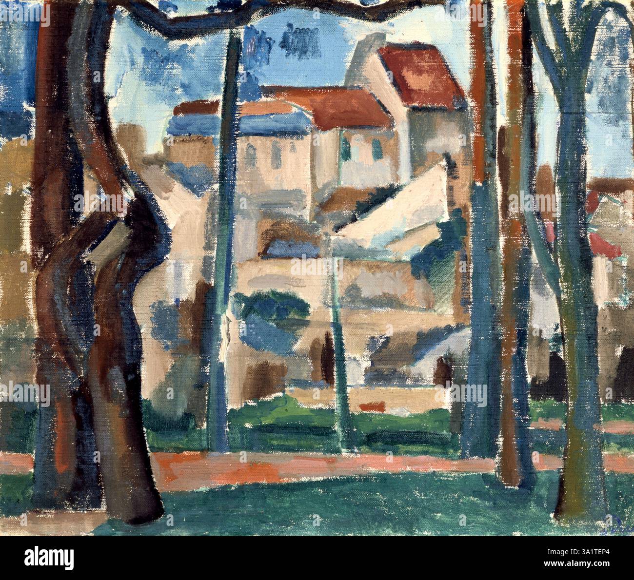 Rue St Denis, Grenoble, XXe siècle. Derain était un peintre et illustrateur français qui, avec Henri Matisse, fut l'un des leaders du mouvement artistique connu sous le nom de fauvisme. Banque D'Images