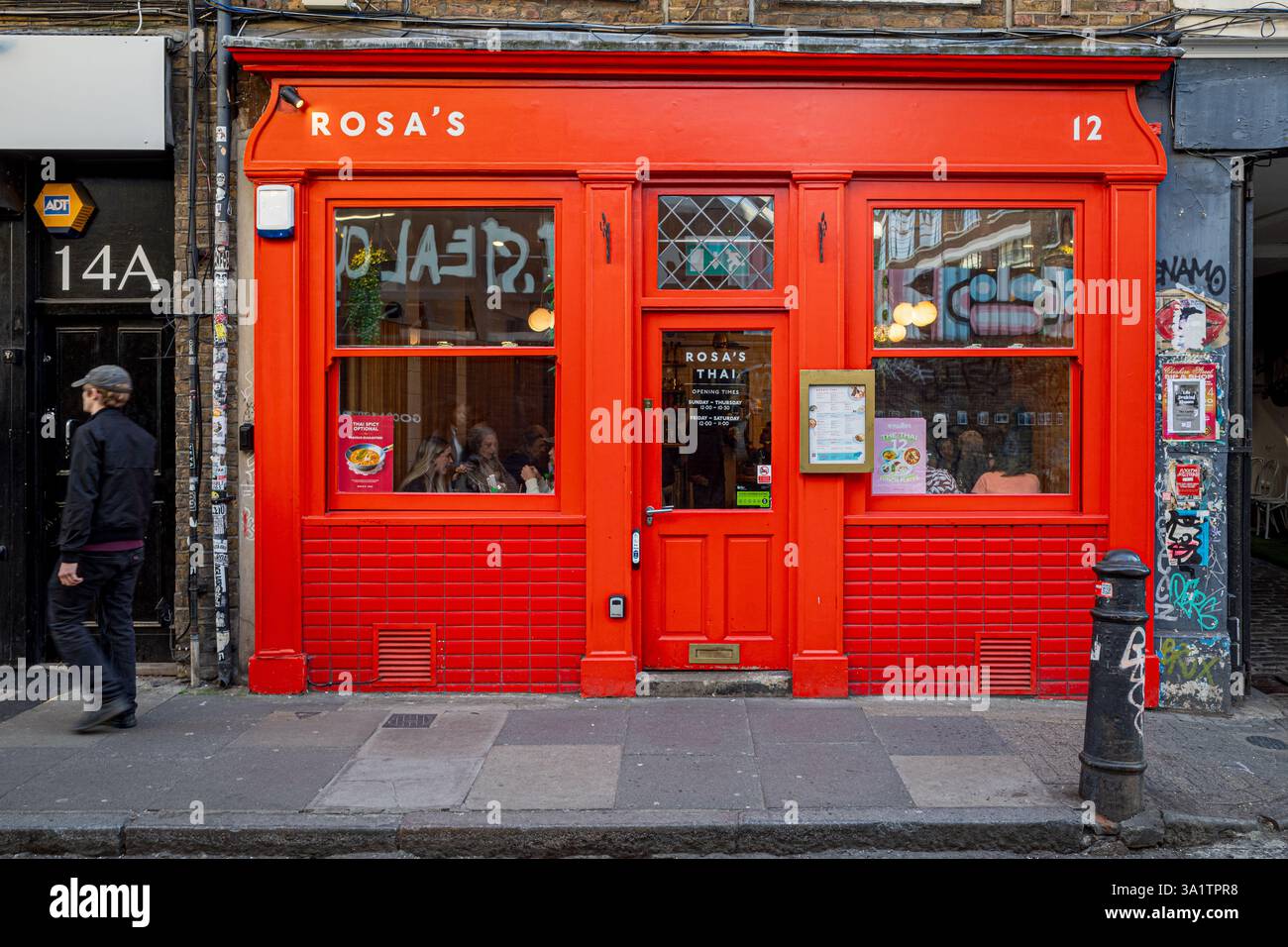 Rosas restaurant thaïlandais dans le Spitalfields Market area, Central London UK Banque D'Images