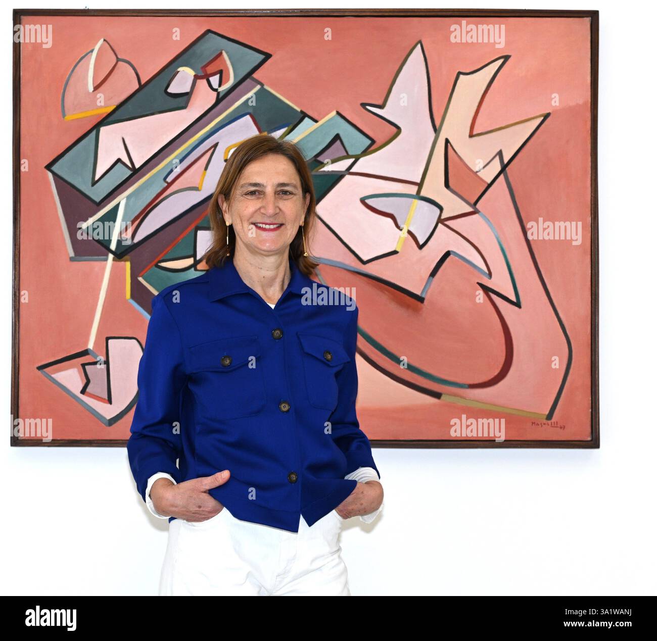 Milan, Italie. 10 mars 2025. Milan, Italie Milan Art week 2025 Conférence de présentation institutionnelle événement consacré à l'art dans la photo : Camilla Invernizzi Président Arte totale crédit : Agence photo indépendante / Alamy Live News Banque D'Images