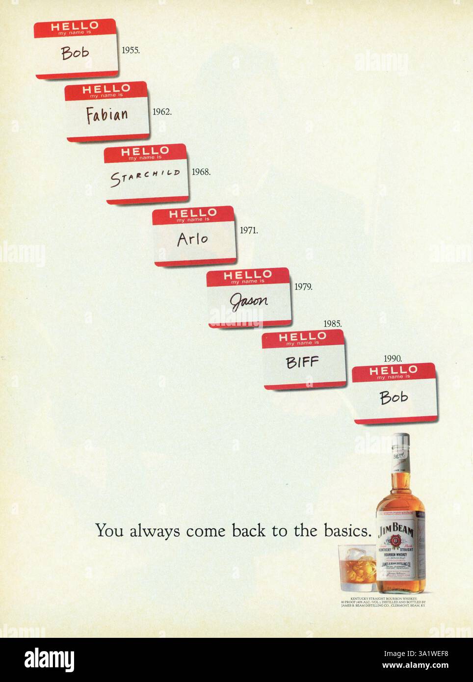 Publicité du magazine vintage « Playboy », numéro de décembre 1989, États-Unis Banque D'Images