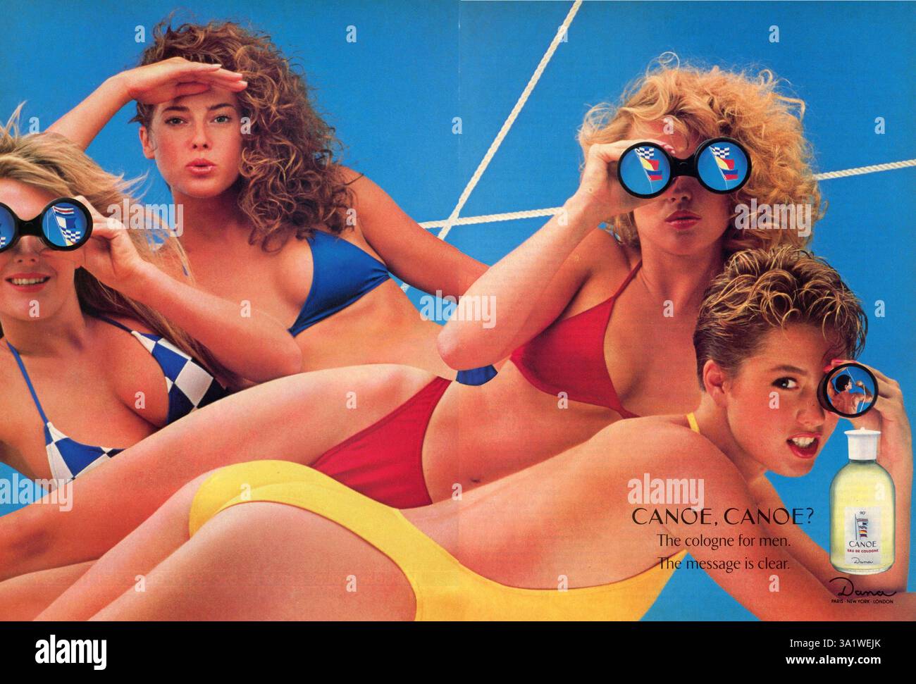 Publicité du magazine vintage « Playboy », numéro de décembre 1989, États-Unis Banque D'Images
