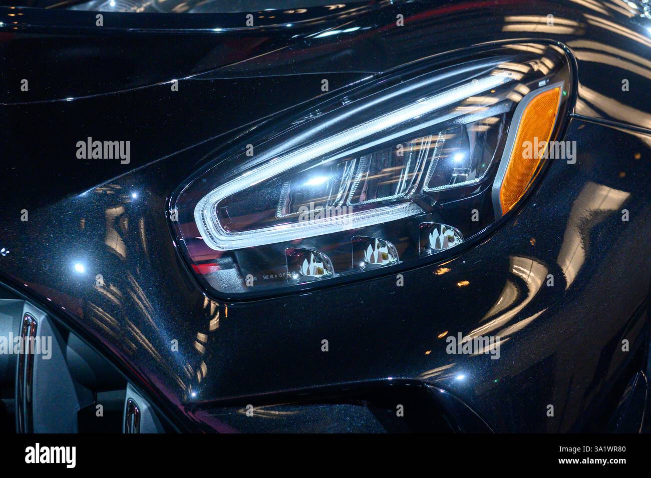 Toronto, ON, Canada - 14 février 2025 : 2021 Mercedes-AMG GT Black Series 'P-One Edition' présenté à la section Auto Exotica lors du Canadian 2025 Banque D'Images