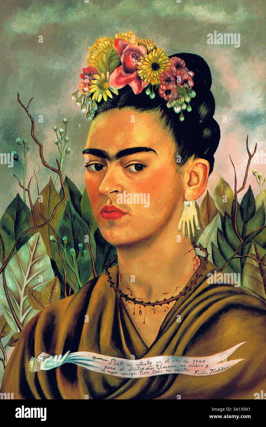 Frida Kahlo - Autoportrait 1940 Banque D'Images