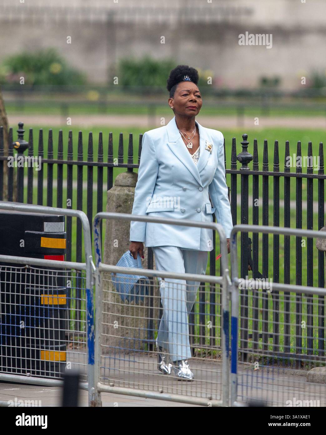 Londres, Royaume-Uni. 10 mars 2025. Floella Benjamin arrivée à l'abbaye de Westminster pour le Commonwealth Service, jour crédit : Richard Lincoln/Alamy Live News Banque D'Images
