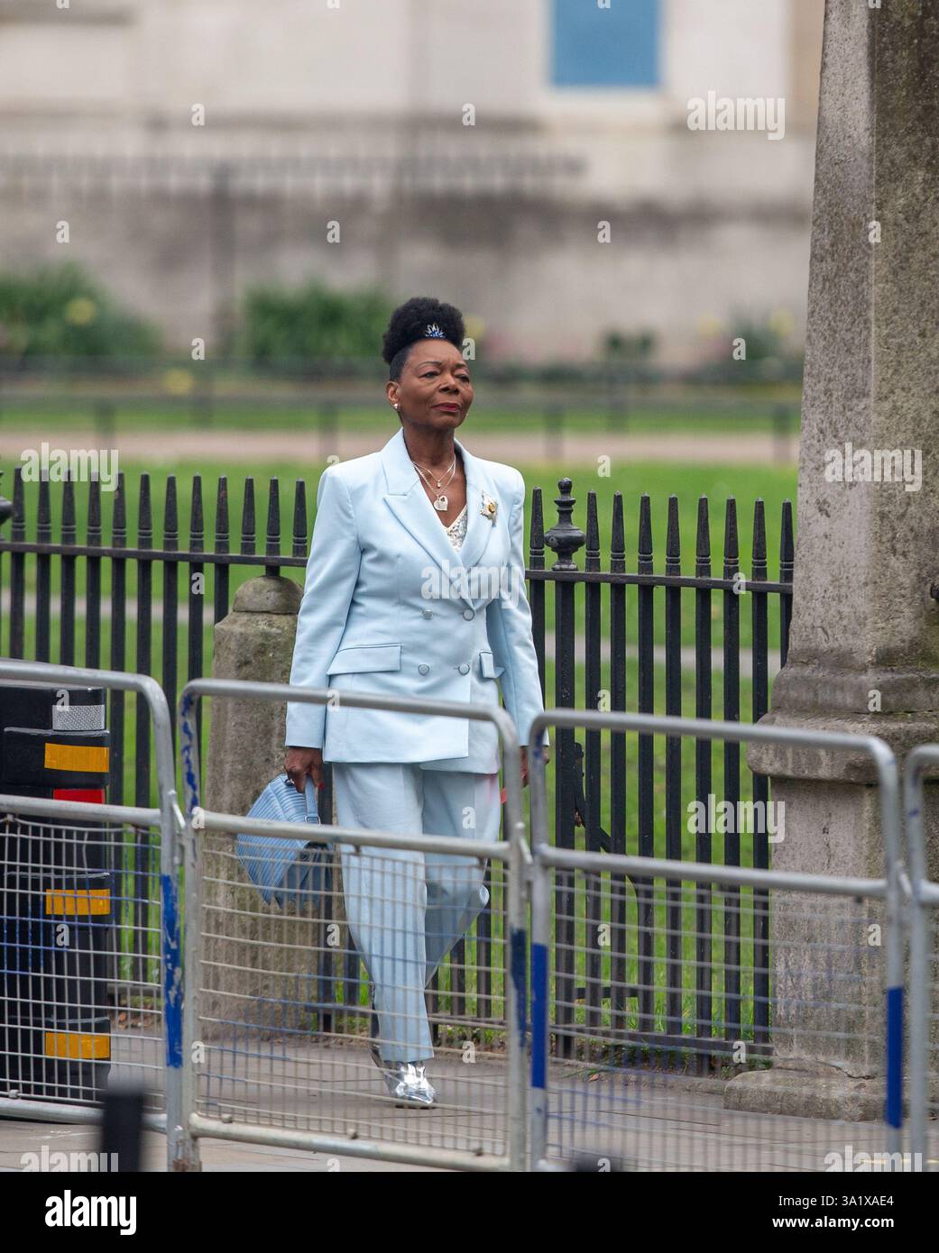 Londres, Royaume-Uni. 10 mars 2025. Floella Benjamin arrivée à l'abbaye de Westminster pour le Commonwealth Service, jour crédit : Richard Lincoln/Alamy Live News Banque D'Images