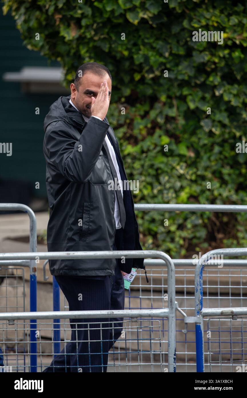 Londres, Royaume-Uni. 10 mars 2025. Omar mansoor Royal Designer arrive à l'abbaye de Westminster pour le Commonwealth Service, Day Credit : Richard Lincoln/Alamy Live News Banque D'Images