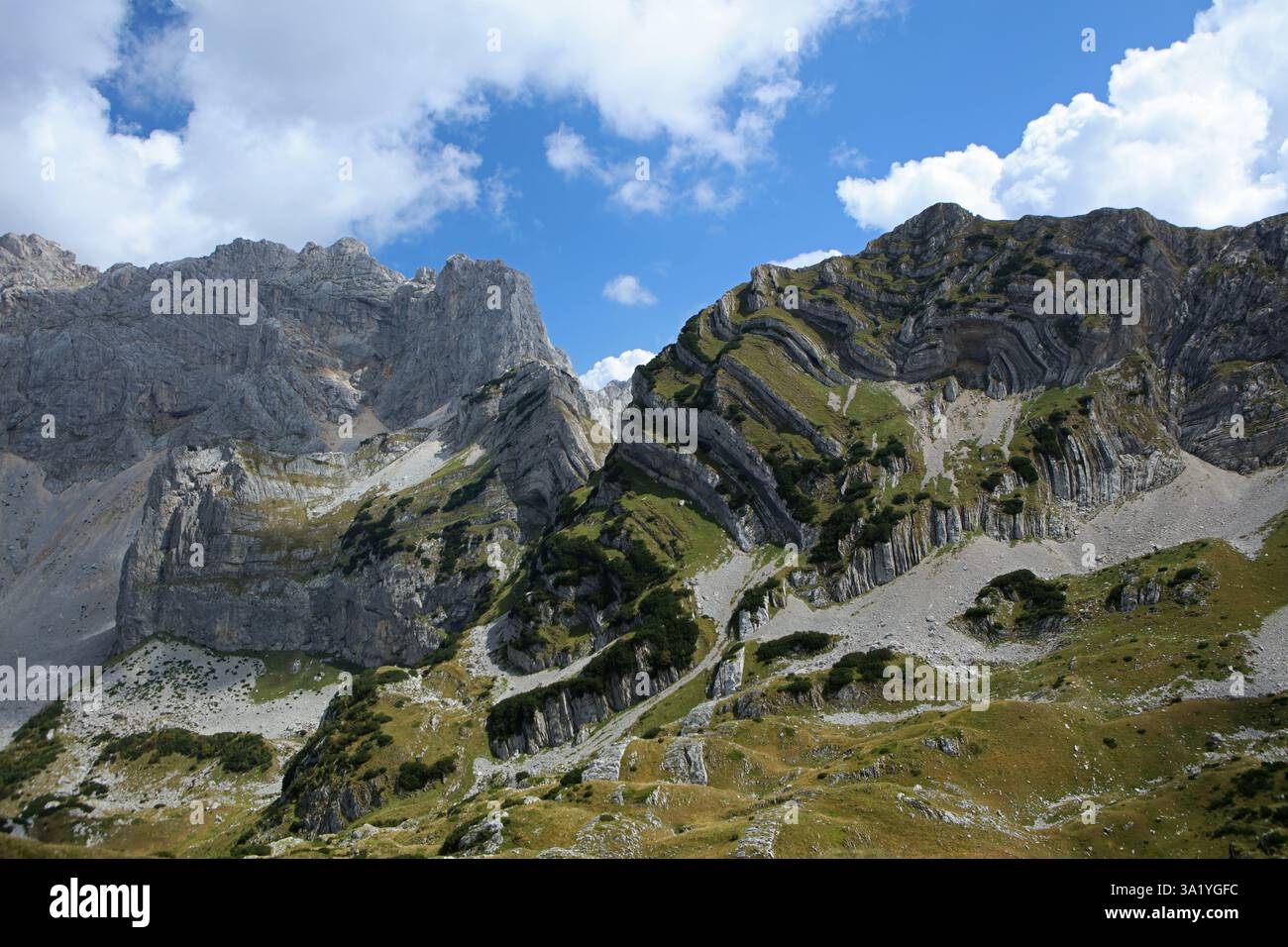 Paysage des montagnes Durmitor avec Bobotov Kuk - le point culminant du Monténégro Banque D'Images