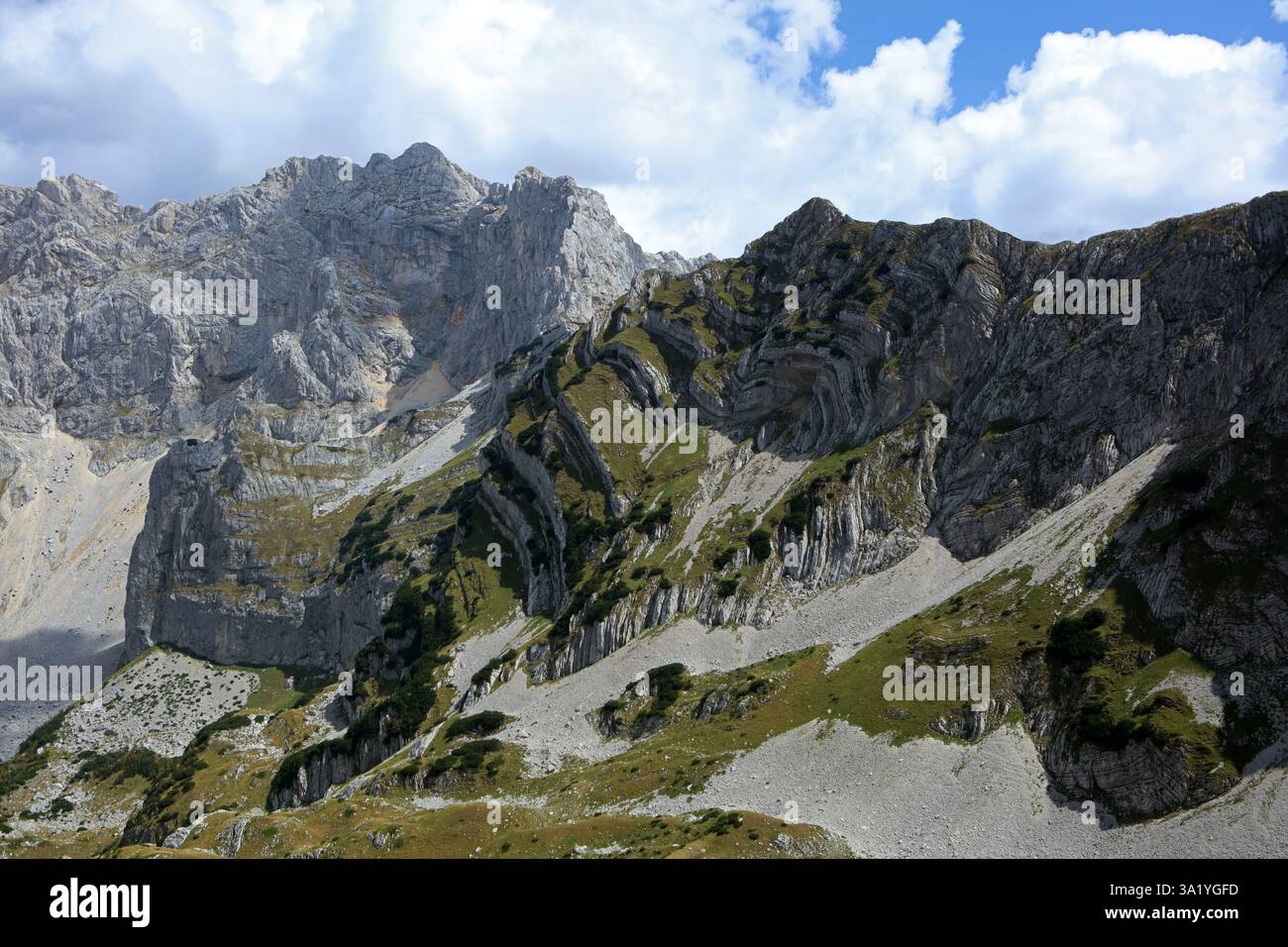 Paysage des montagnes Durmitor avec Bobotov Kuk - le point culminant du Monténégro Banque D'Images