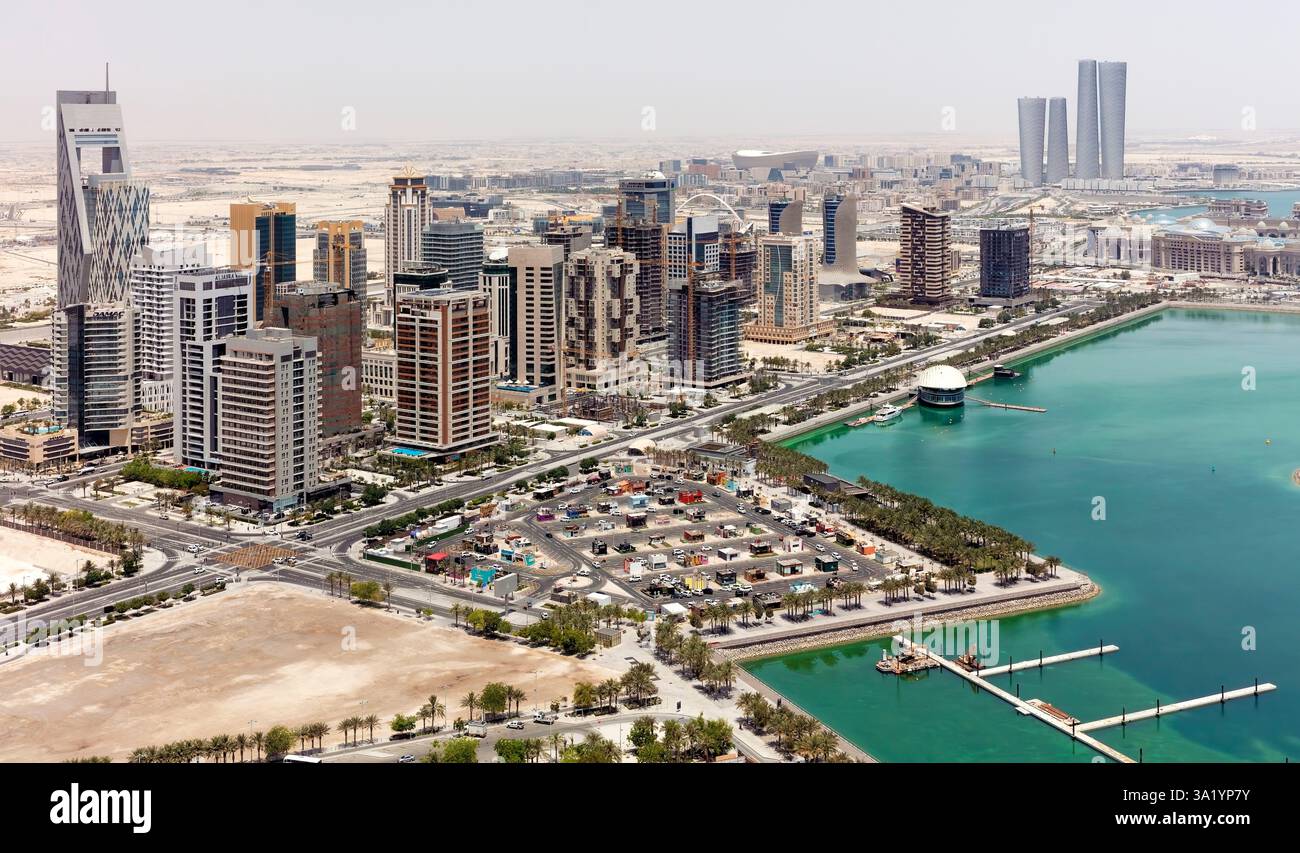 Doha, Qatar District de Lusail en construction Banque D'Images