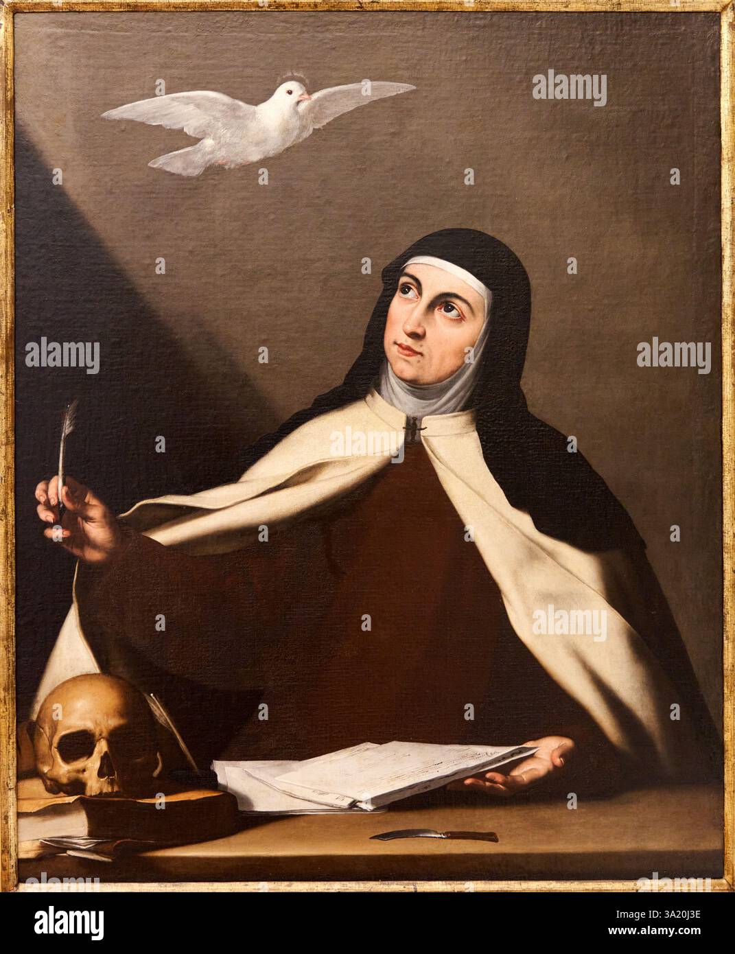 Santa Teresa de Jesús, 1644, José de Ribera (1591-1652) Museo de Bellas Artes de Valencia, Comunidad Valenciana, Espagne Banque D'Images