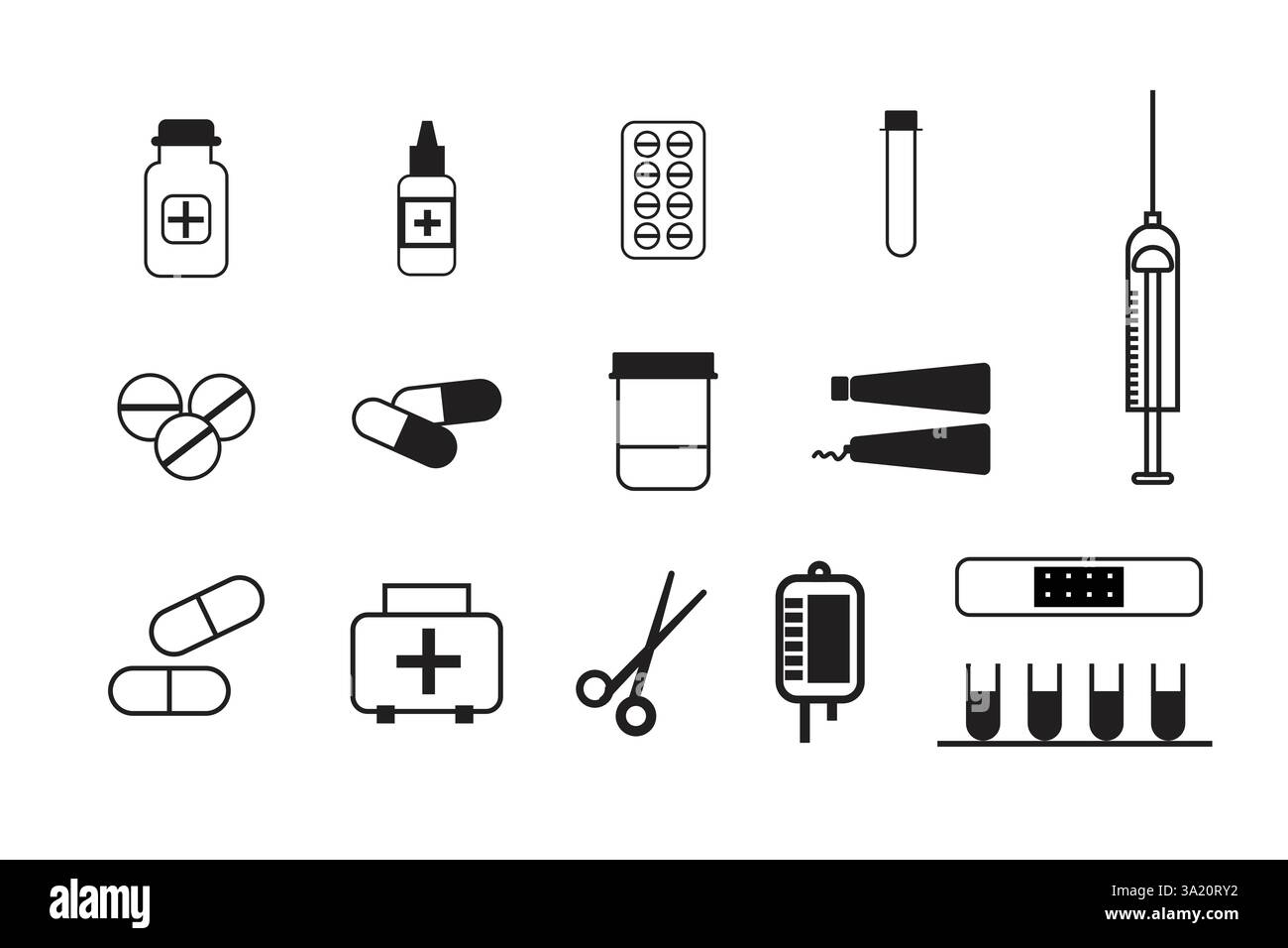 les icônes médicales définissent le vecteur eps Illustration de Vecteur