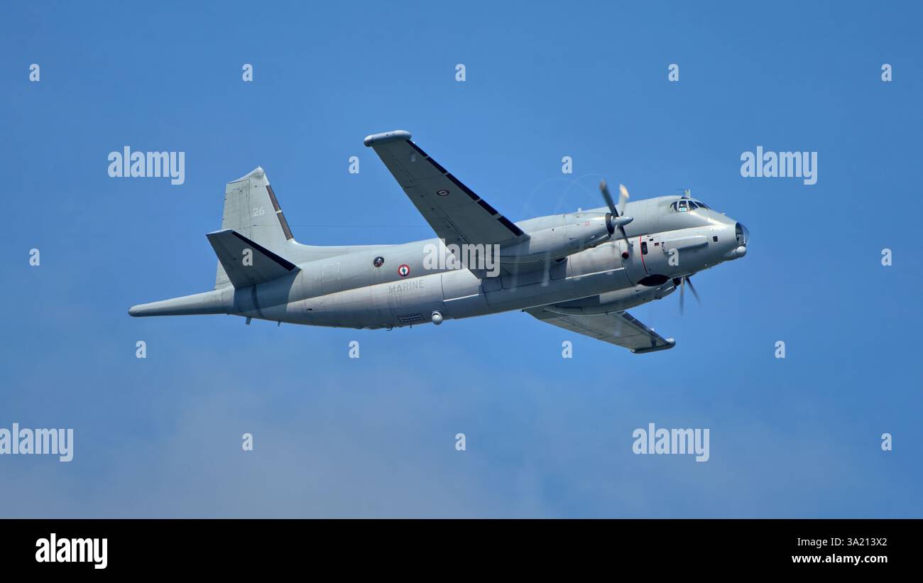 Marine française Breguet 1150 avion de patrouille maritime Atlantique Banque D'Images