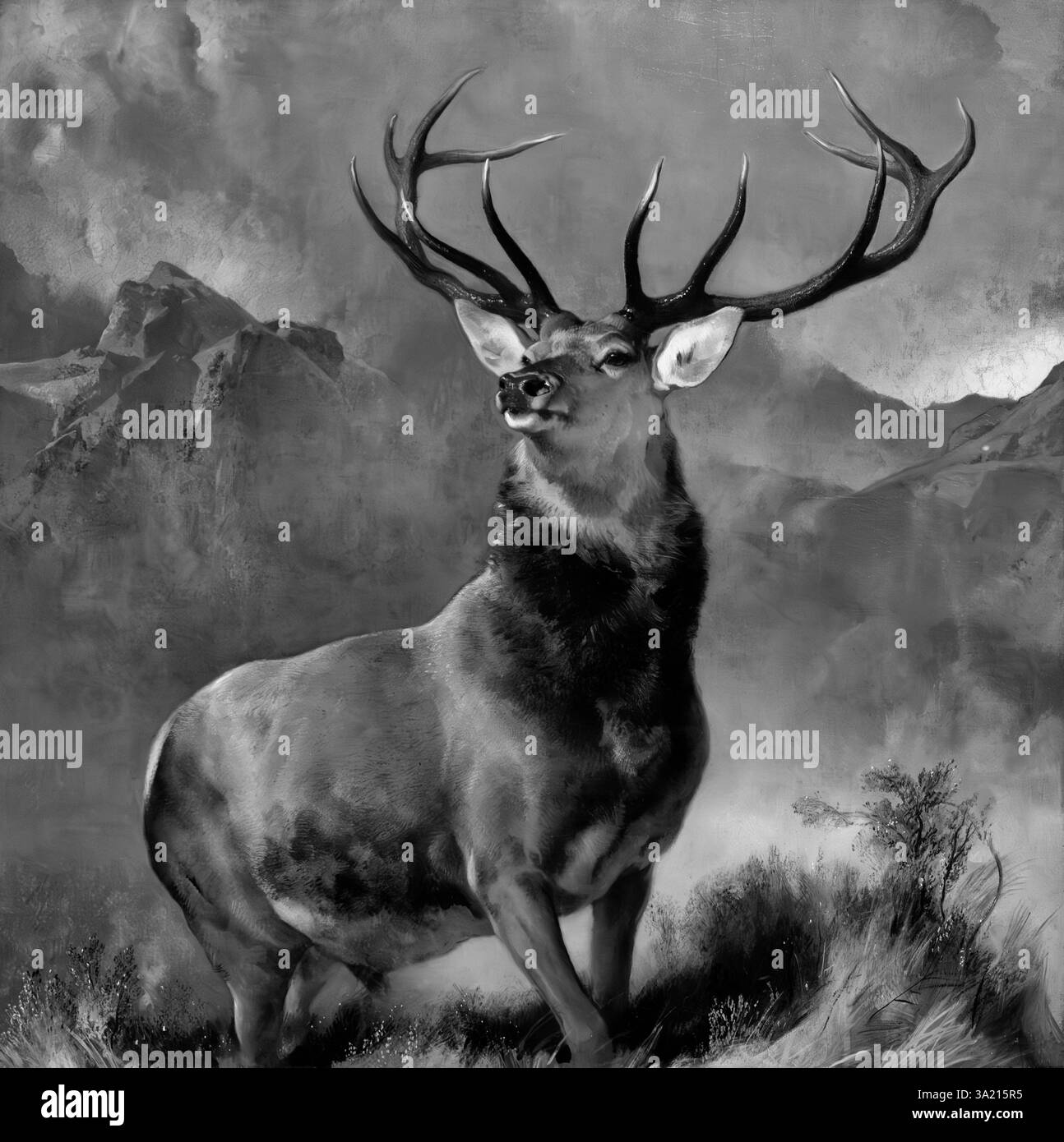 The Monarch of the Glen, National Galleries of Scotland à Édimbourg Banque D'Images