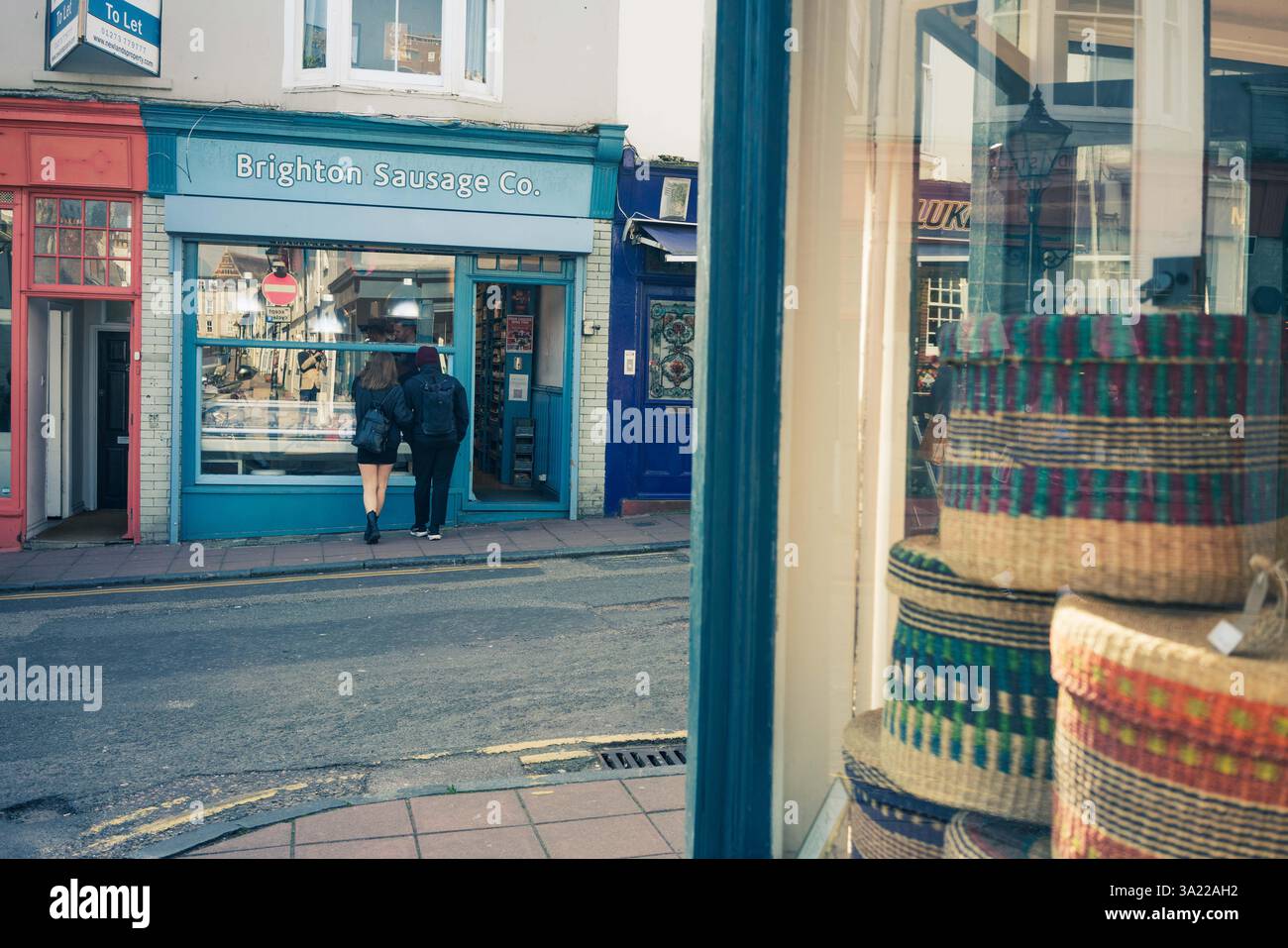 Street Life à Brighton, East Sussex, Angleterre, Royaume-Uni Banque D'Images