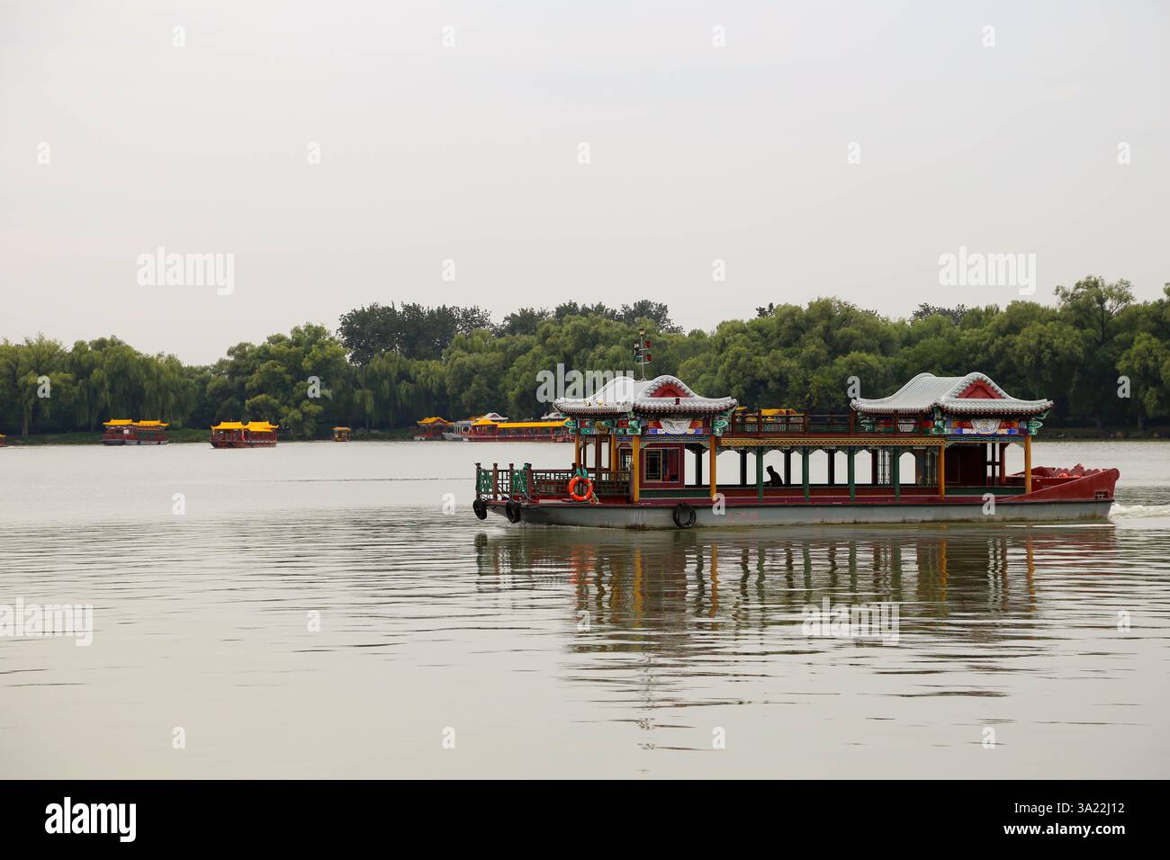 Bateau touristique du lac Kunming (Palais d'été, Pékin, Chine) - 3 septembre 2024 Banque D'Images