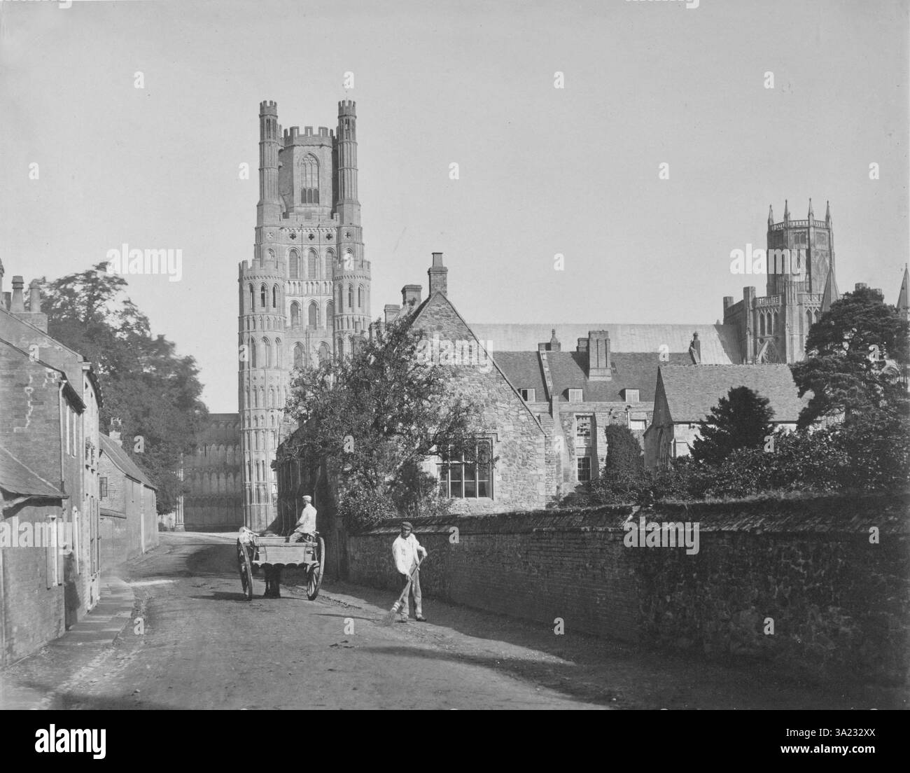 Roger Fenton -Cathédrale Ely de la Grammar School - 1857 Banque D'Images