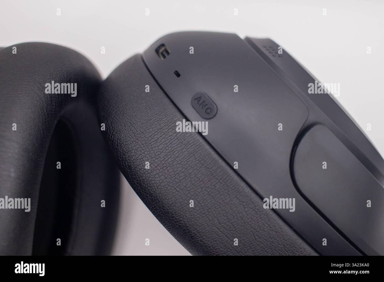 Casque avec technologie antibruit (ANC). Banque D'Images