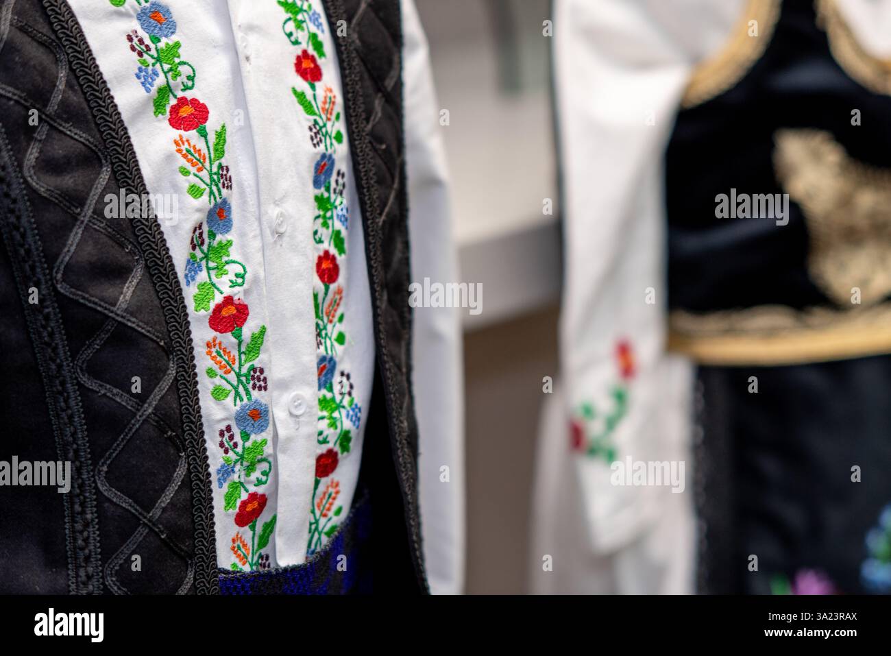 Costumes des paysans serbes. Belgrade. Serbie. Tirage citrate