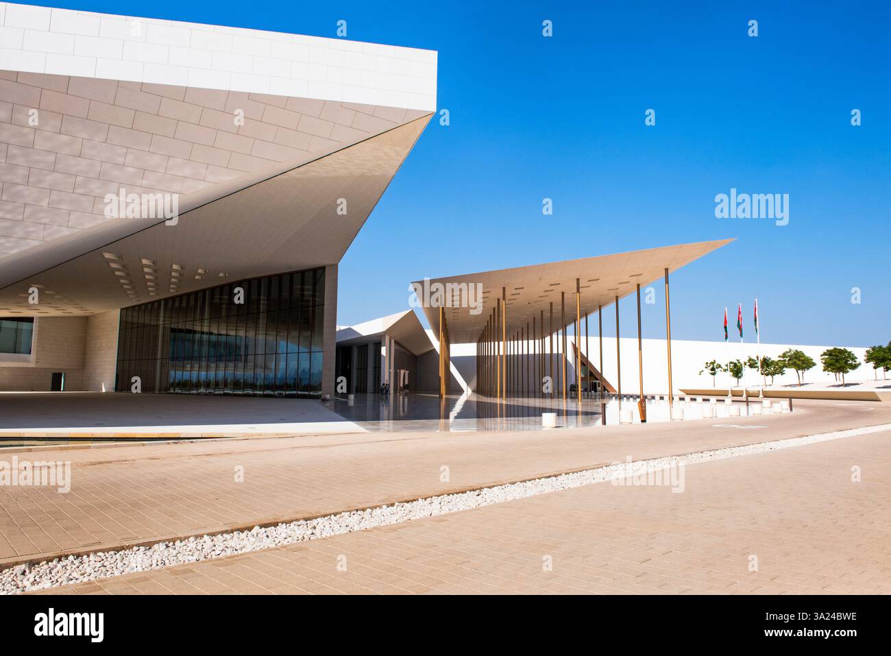 OMAN ACROSS AGE MUSEUM (architecte : Cox architecture, Client : Royal court Affairs, Sultanat d'Oman), la première pierre du musée a été posée par la Banque D'Images