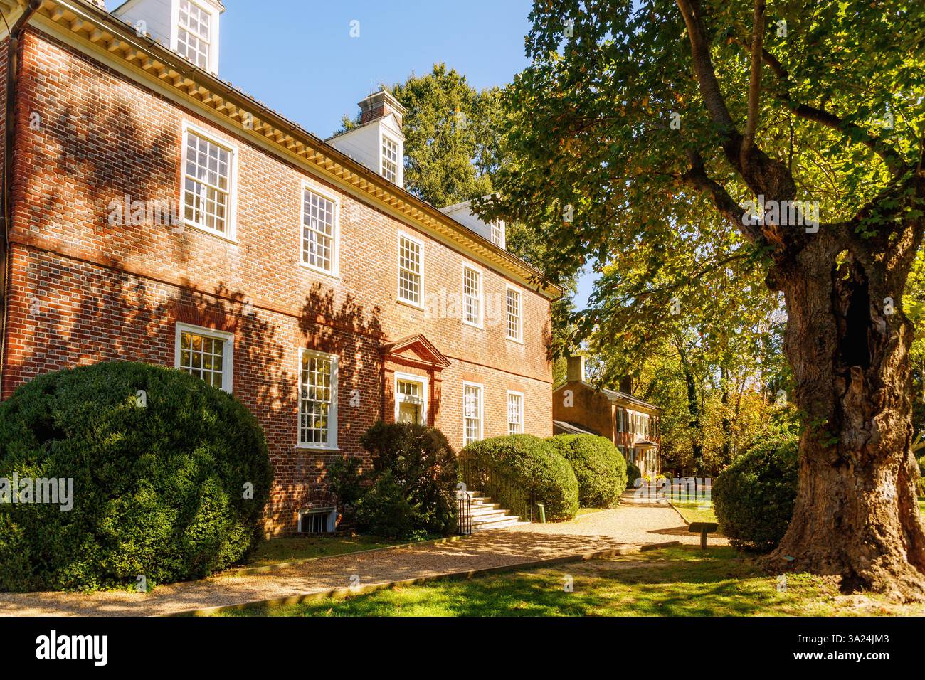 Manoir de la plantation Berkeley dans le comté de Charles City, Virginie, États-Unis Banque D'Images