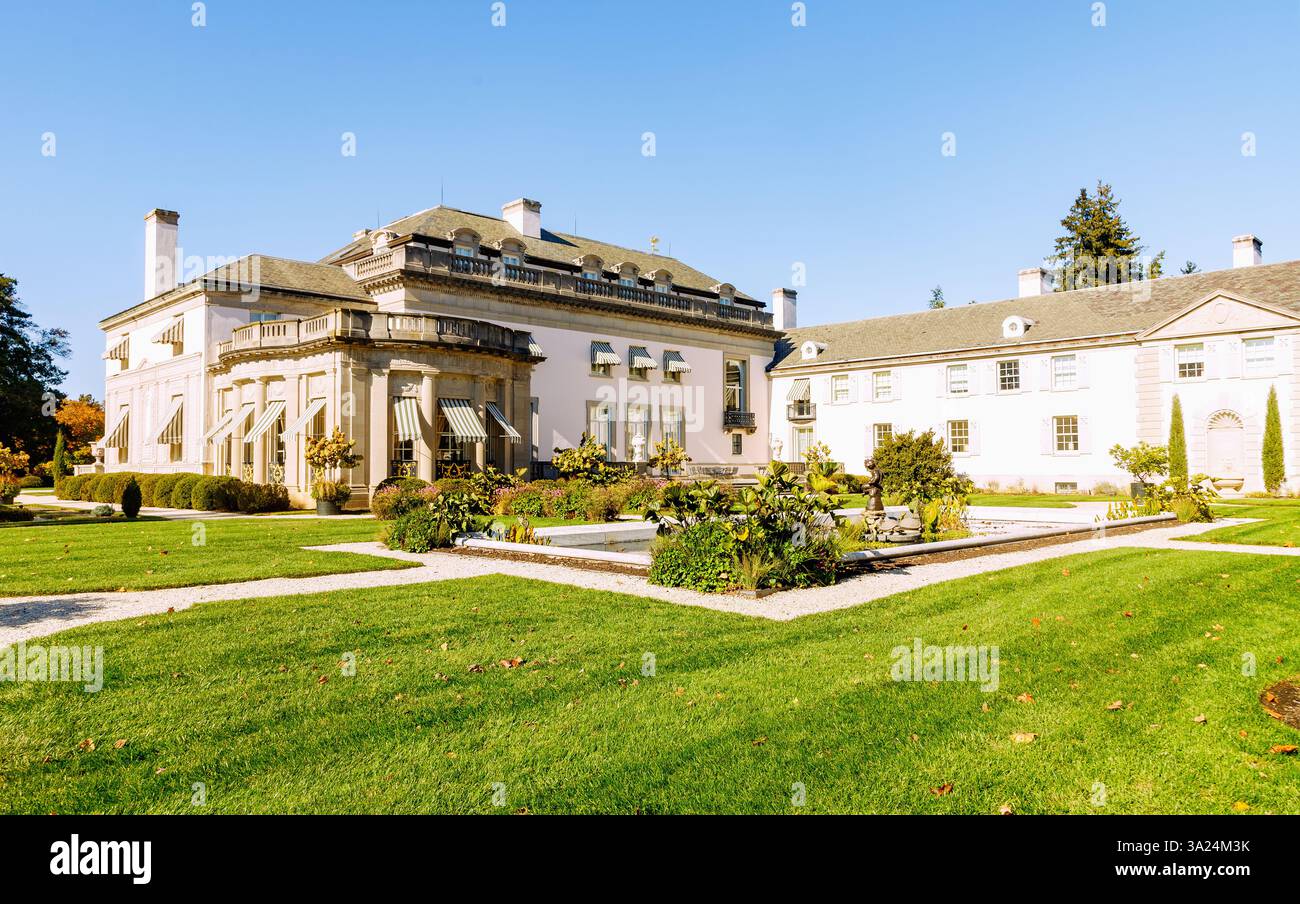 Domaine de Nemours avec les jardins du Sud et le manoir de Nemours près de Wilmington, comté de New Castle Delaware, États-Unis Banque D'Images
