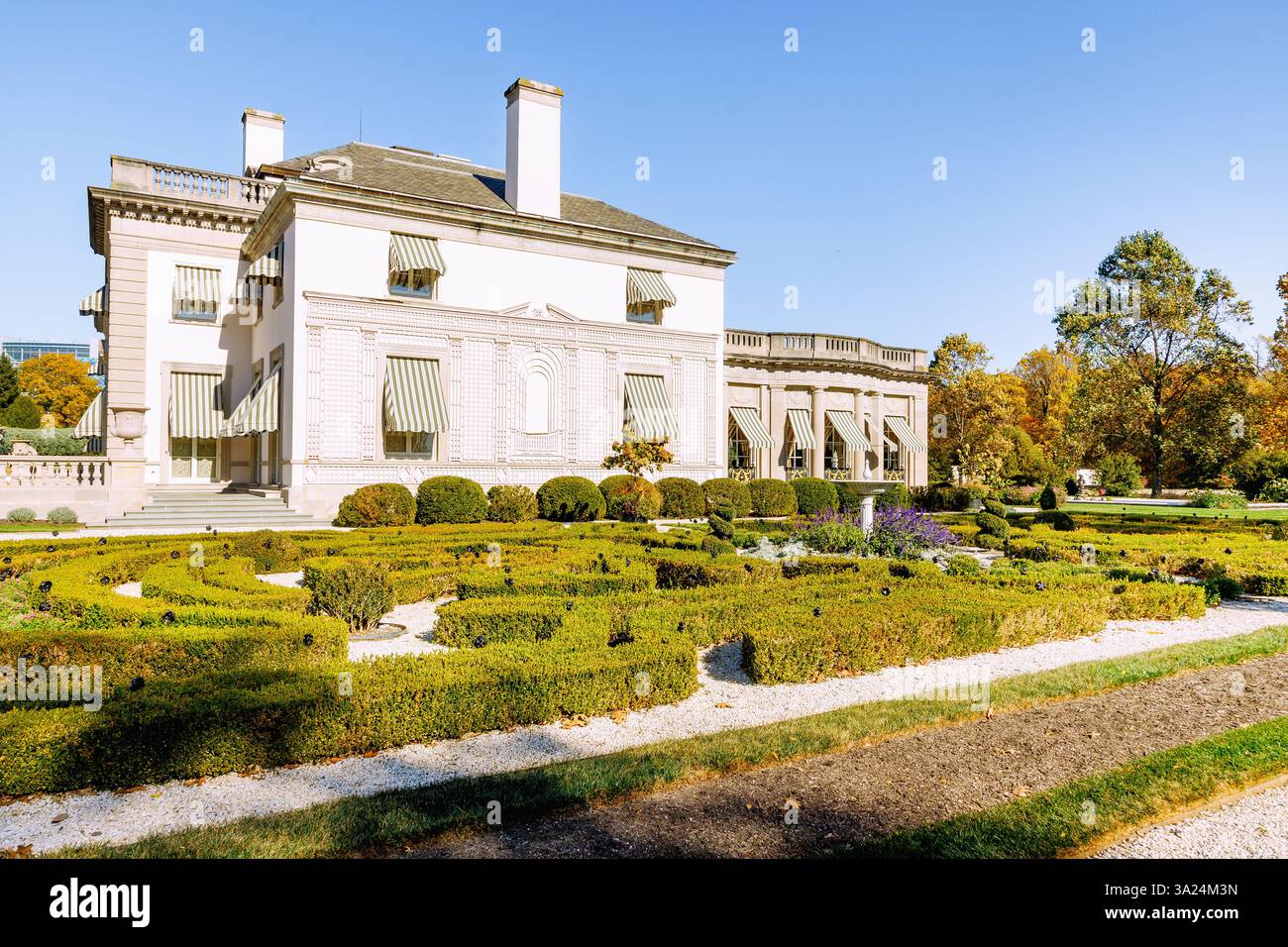 Domaine de Nemours avec les jardins du Sud et le manoir de Nemours près de Wilmington, comté de New Castle Delaware, États-Unis Banque D'Images