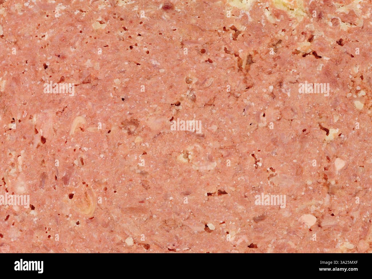 Détail de fond de texture de tranche de viande de bœuf corned Banque D'Images