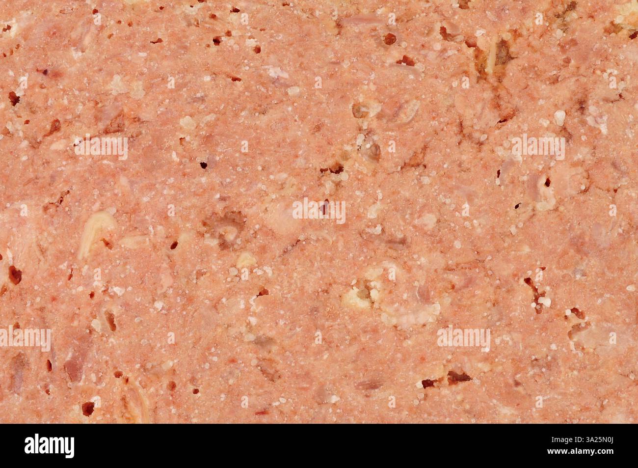 Détail de fond de texture de tranche de viande de bœuf corned Banque D'Images