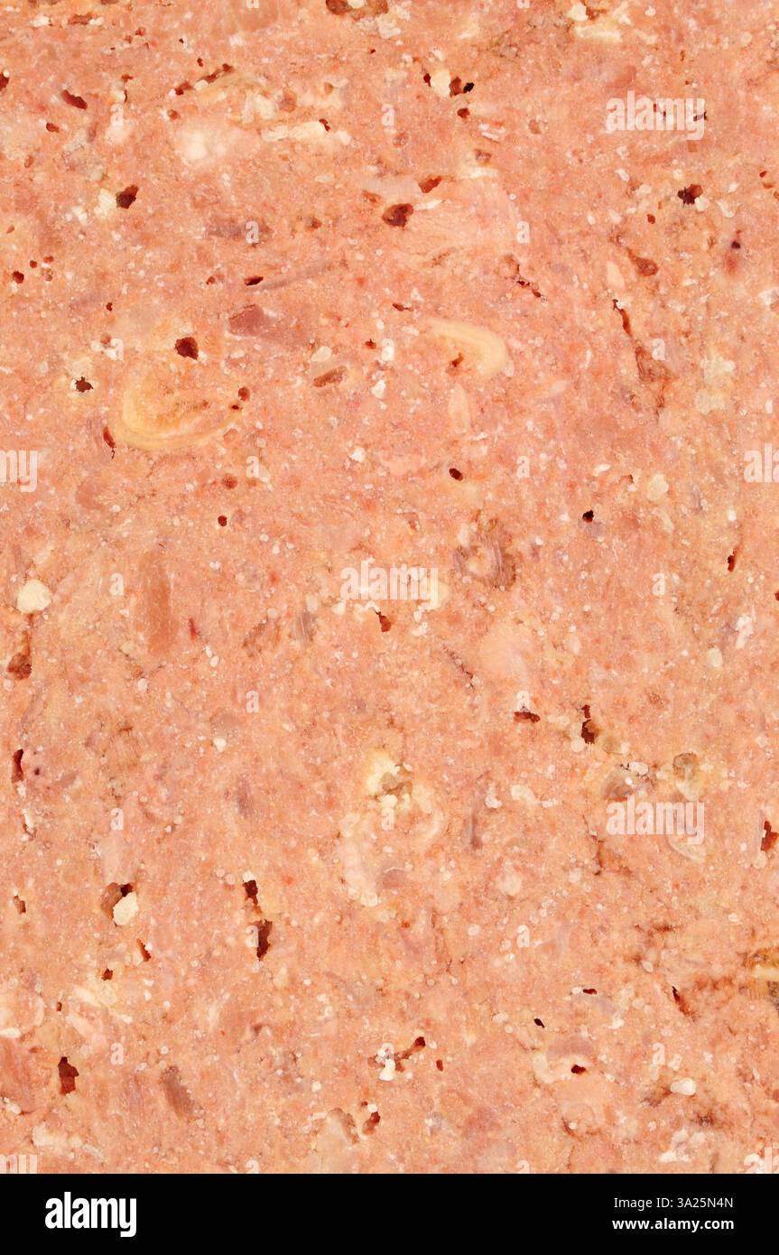 Détail de fond de texture de tranche de viande de bœuf corned Banque D'Images