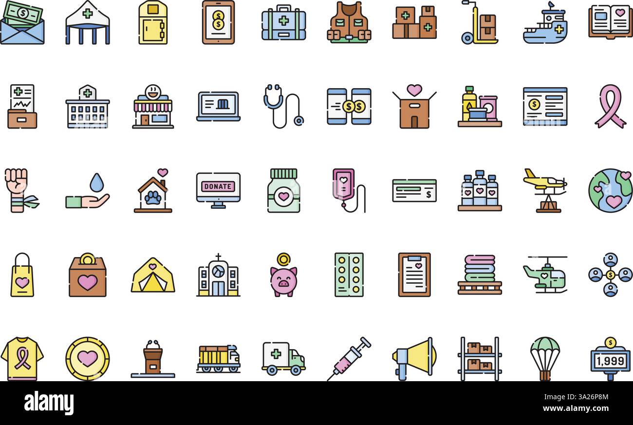 Collection d'icônes vectorielles de haute qualité avec contour modifiable. Idéal pour les projets professionnels et créatifs. Illustration de Vecteur