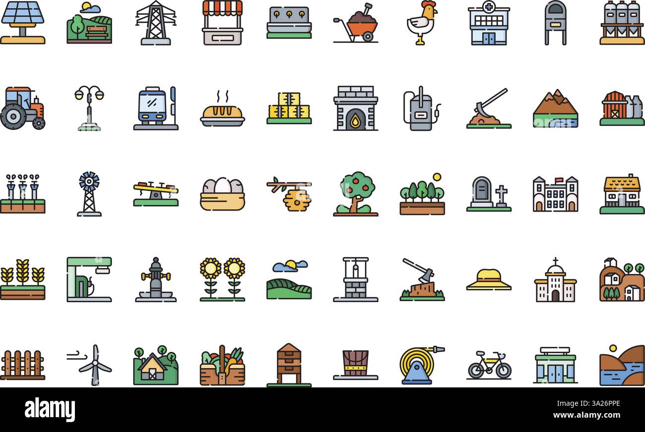 Collection d'icônes vectorielles de haute qualité avec contour modifiable. Idéal pour les projets professionnels et créatifs. Illustration de Vecteur