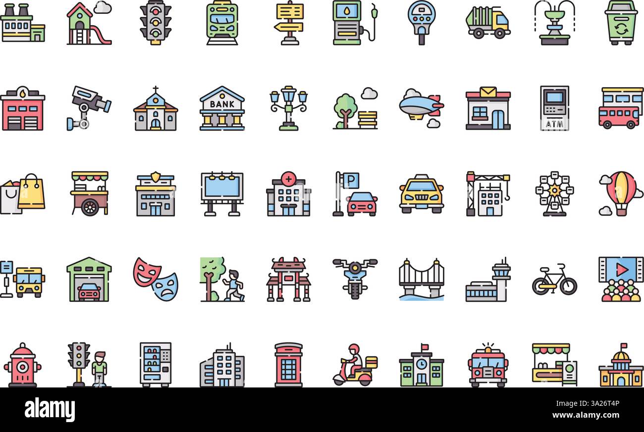 Collection d'icônes vectorielles de haute qualité avec contour modifiable. Idéal pour les projets professionnels et créatifs. Illustration de Vecteur