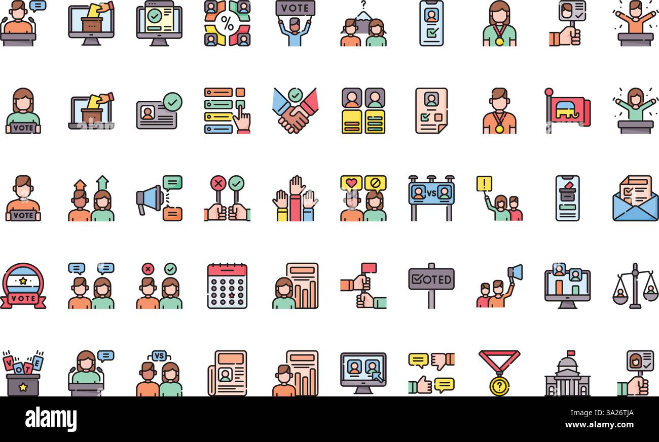 Collection d'icônes vectorielles de haute qualité avec contour modifiable. Idéal pour les projets professionnels et créatifs. Illustration de Vecteur