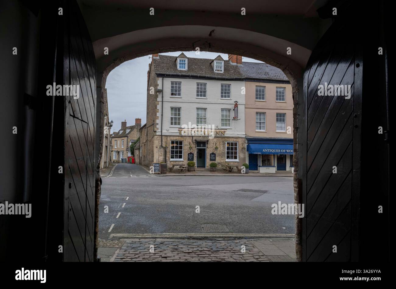 Photos de Woodstock, près du lieu de naissance de Sir Winston Churchill au palais de Blenheim, dans l'Oxfordshire de l'Ouest, Angleterre, Royaume-Uni Banque D'Images