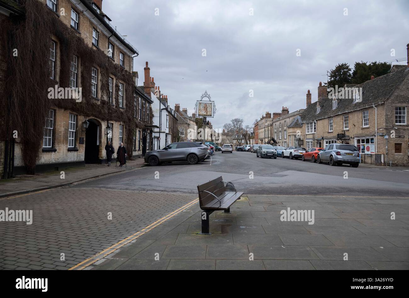 Photos de Woodstock, près du lieu de naissance de Sir Winston Churchill au palais de Blenheim, dans l'Oxfordshire de l'Ouest, Angleterre, Royaume-Uni Banque D'Images