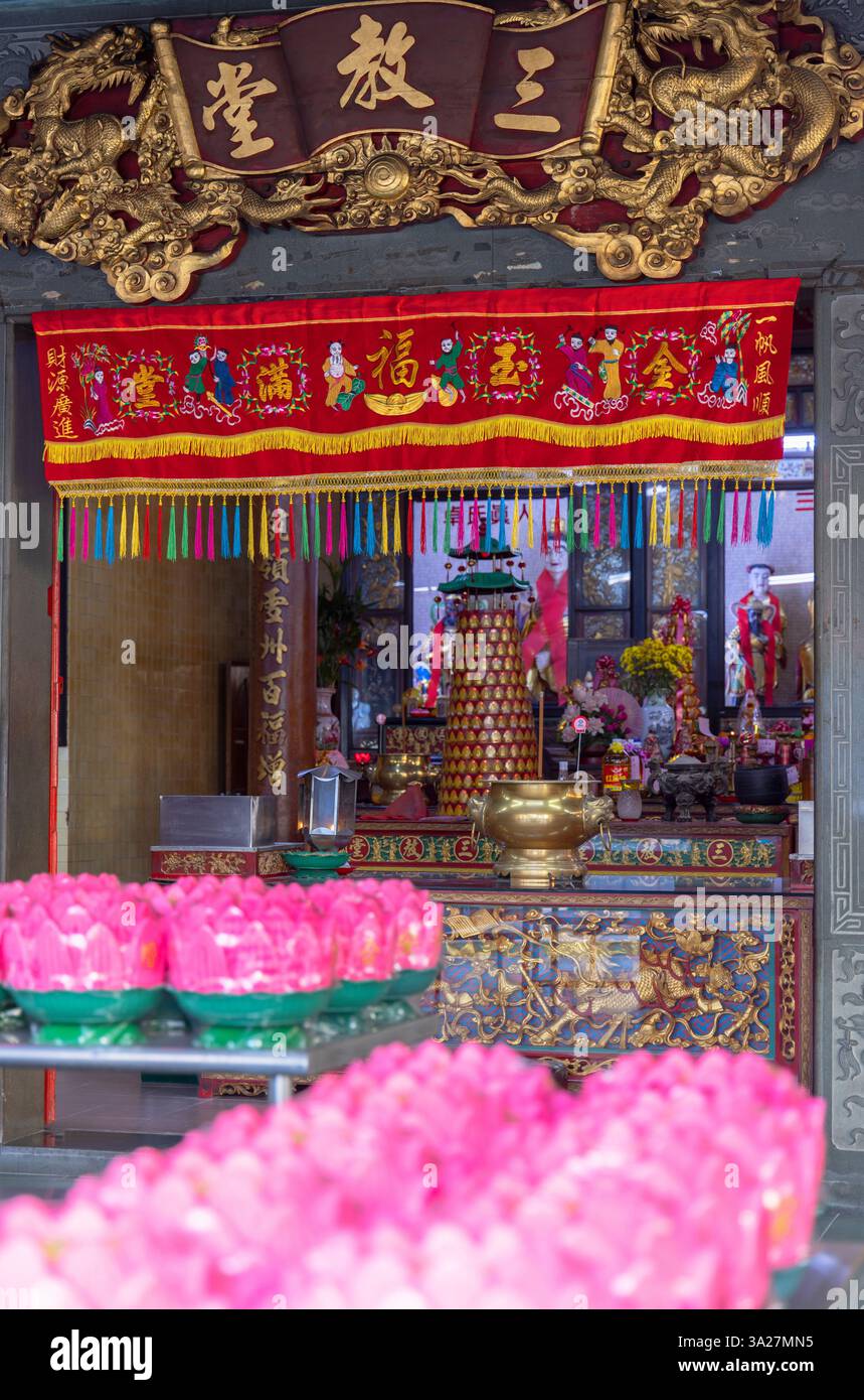 Temple Arulmiku Sam Kow Tong, Kuala Lumpur, Selangor, Malaisie Banque D'Images
