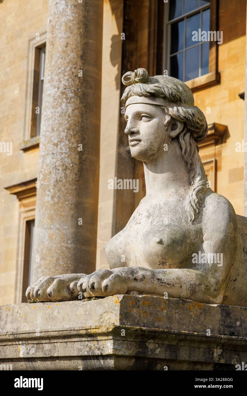 Sphinx, Croome, Worcestershire, Angleterre, Royaume-Uni Banque D'Images