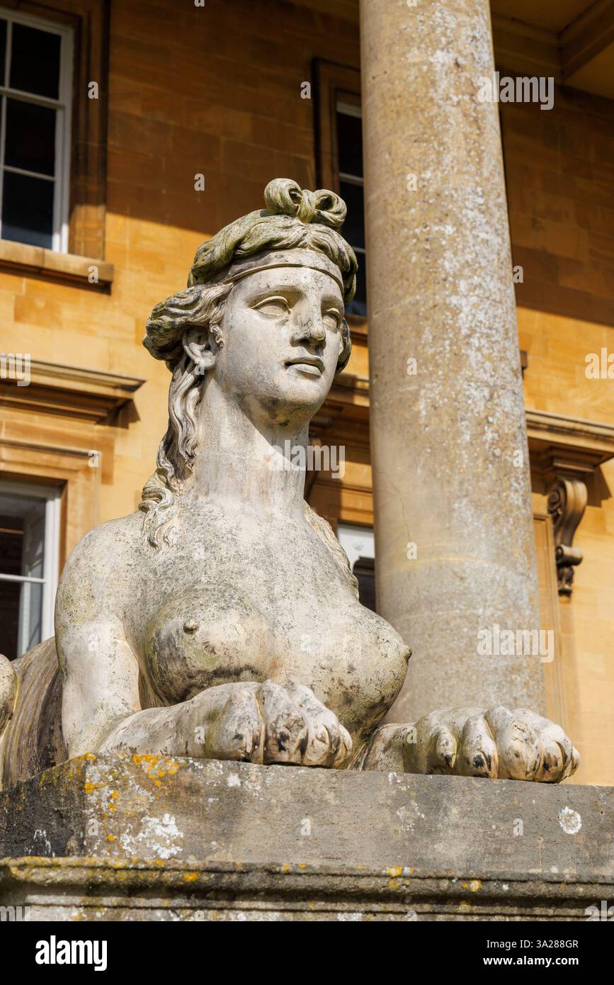 Sphinx, Croome, Worcestershire, Angleterre, Royaume-Uni Banque D'Images