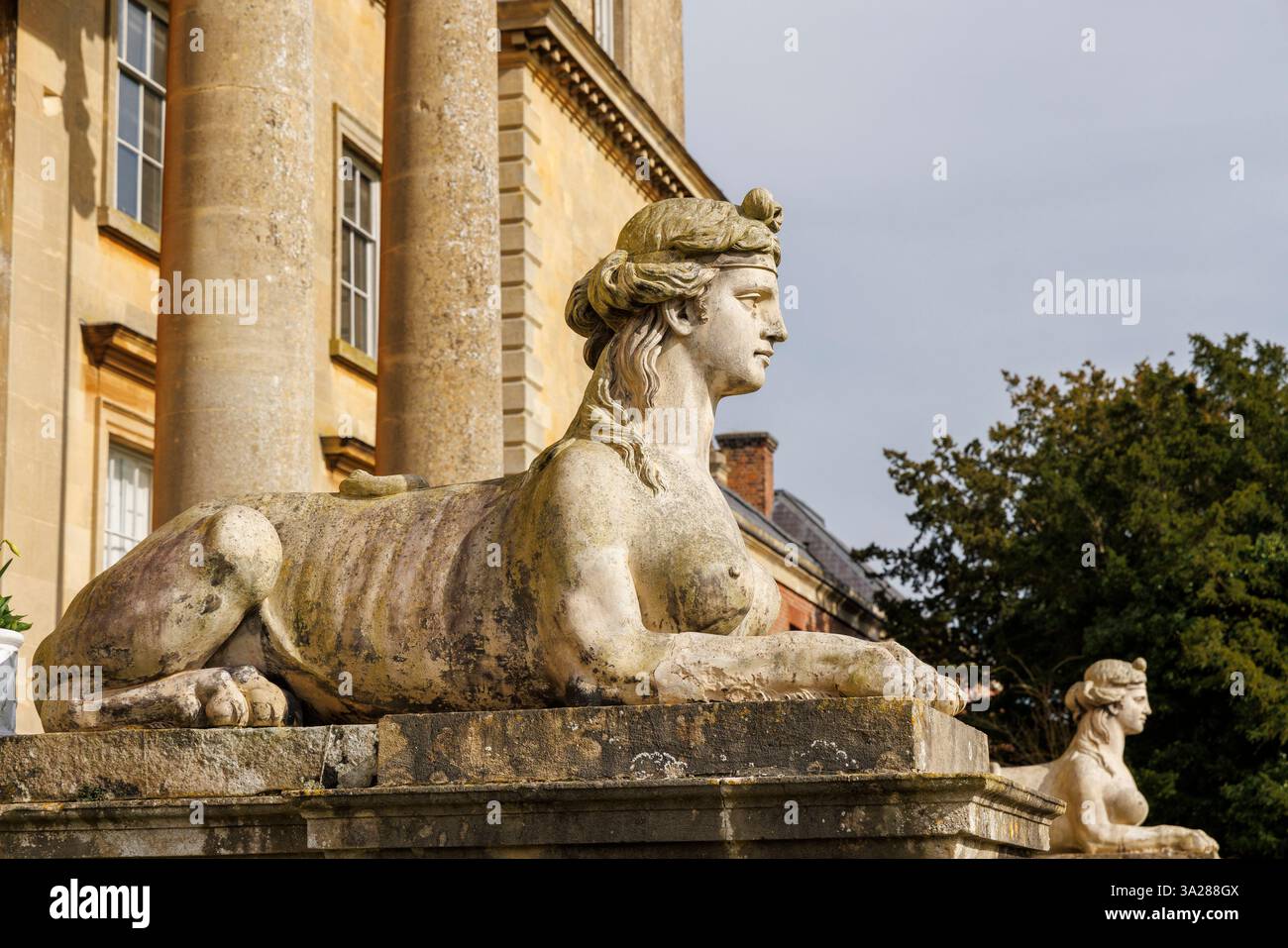 Sphinx, Croome, Worcestershire, Angleterre, Royaume-Uni Banque D'Images