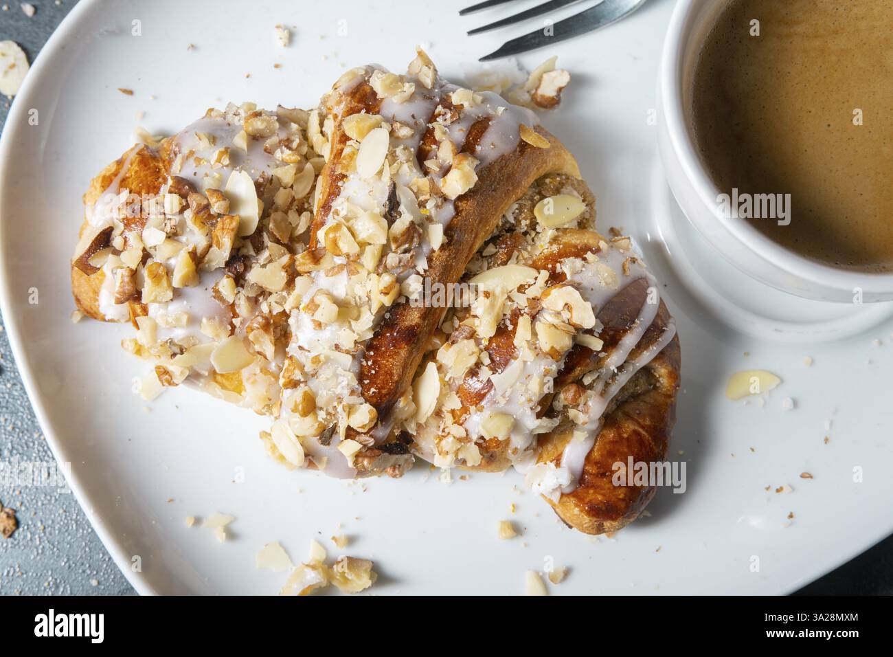 Croissant polonais de la Saint-Martin (Marcinki) Banque D'Images