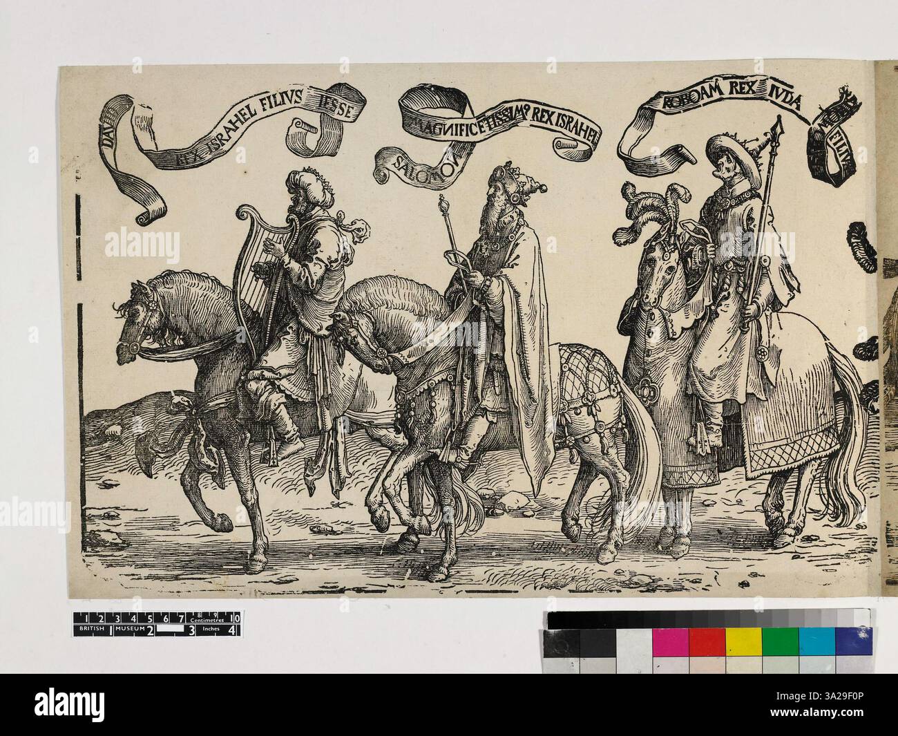 Cette estampe de Lucas van Leyden démontre sa compétence dans la capture de sujets religieux et mythologiques à travers des techniques de gravure précises. Banque D'Images