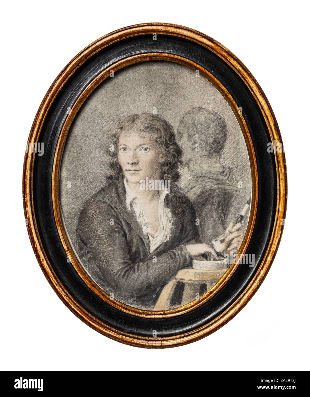 Cette sculpture de Bertel Thorvaldsen (1770-1844) souligne une figure sereine et sereine, caractéristique de ses œuvres néoclassiques. L’utilisation experte du marbre par Thorvaldsen et l’attention portée à la précision anatomique du corps témoignent de son dévouement aux idéaux classiques. Banque D'Images